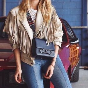 Carolina Herrera insignia blue bag